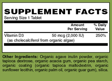 Certified Organic Whole Food Vitamin D3